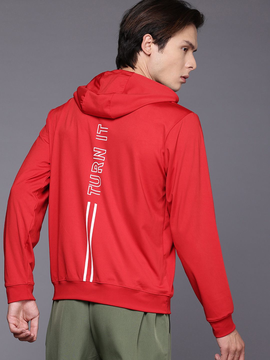 HRX by Hrithik Roshan Printed TRAINING-SPORT Hooded Sweatshirt