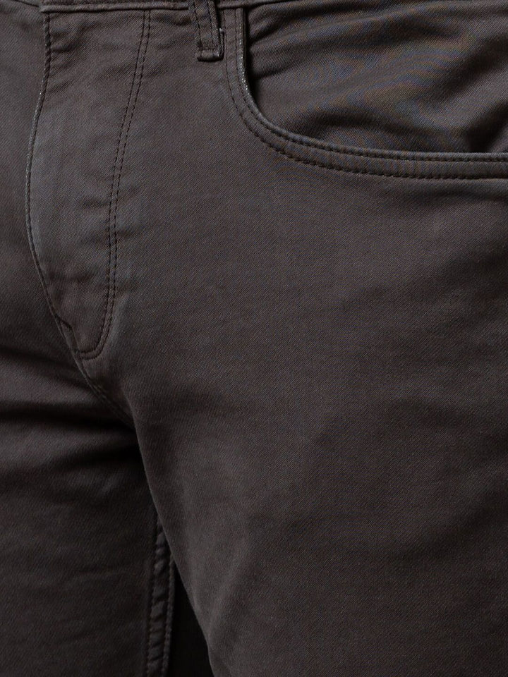 Being Human Men Charcoal Slim Fit Low Distress Jeans