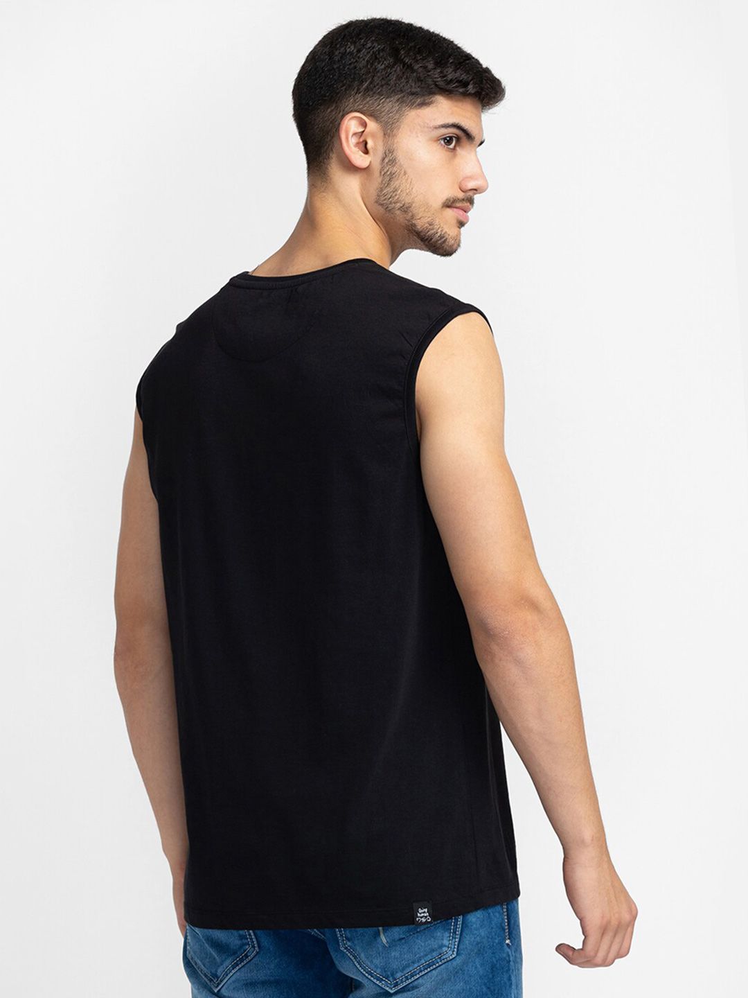 Being Human Graphic Printed Sleeveless T-shirt