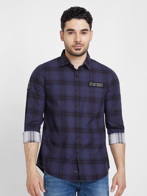 SPYKAR Classic Tartan Checked Casual Cotton Shirt