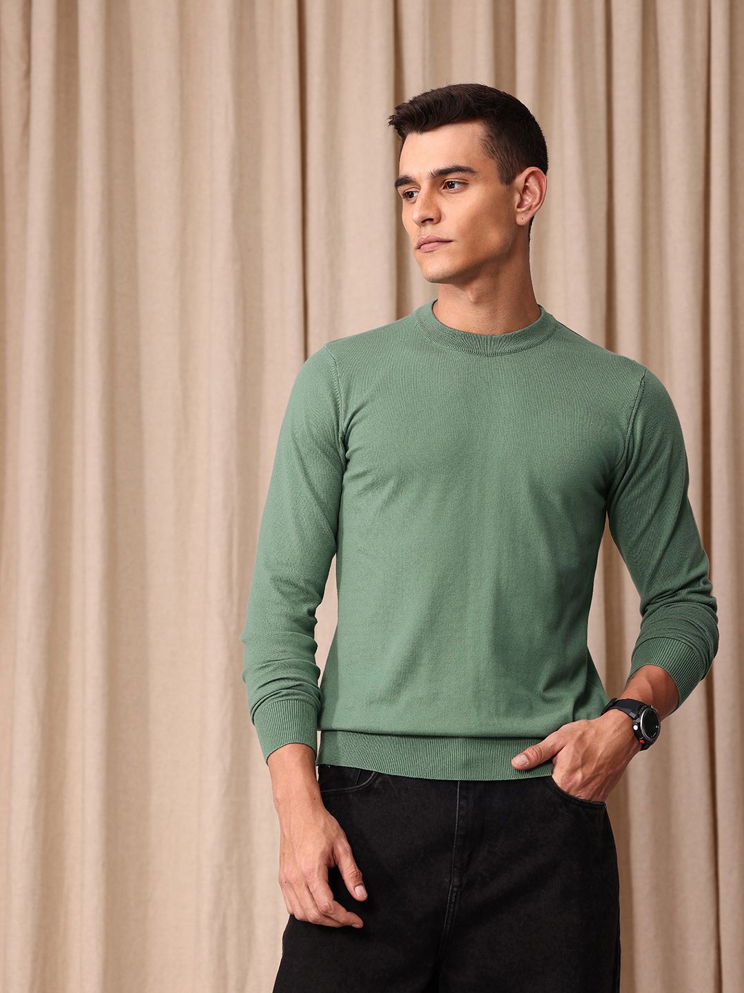 Mr Bowerbird Round Neck Tailored Pullover Sweater