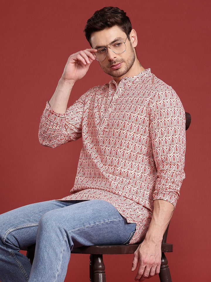 Anouk Cotton Printed Short Kurta