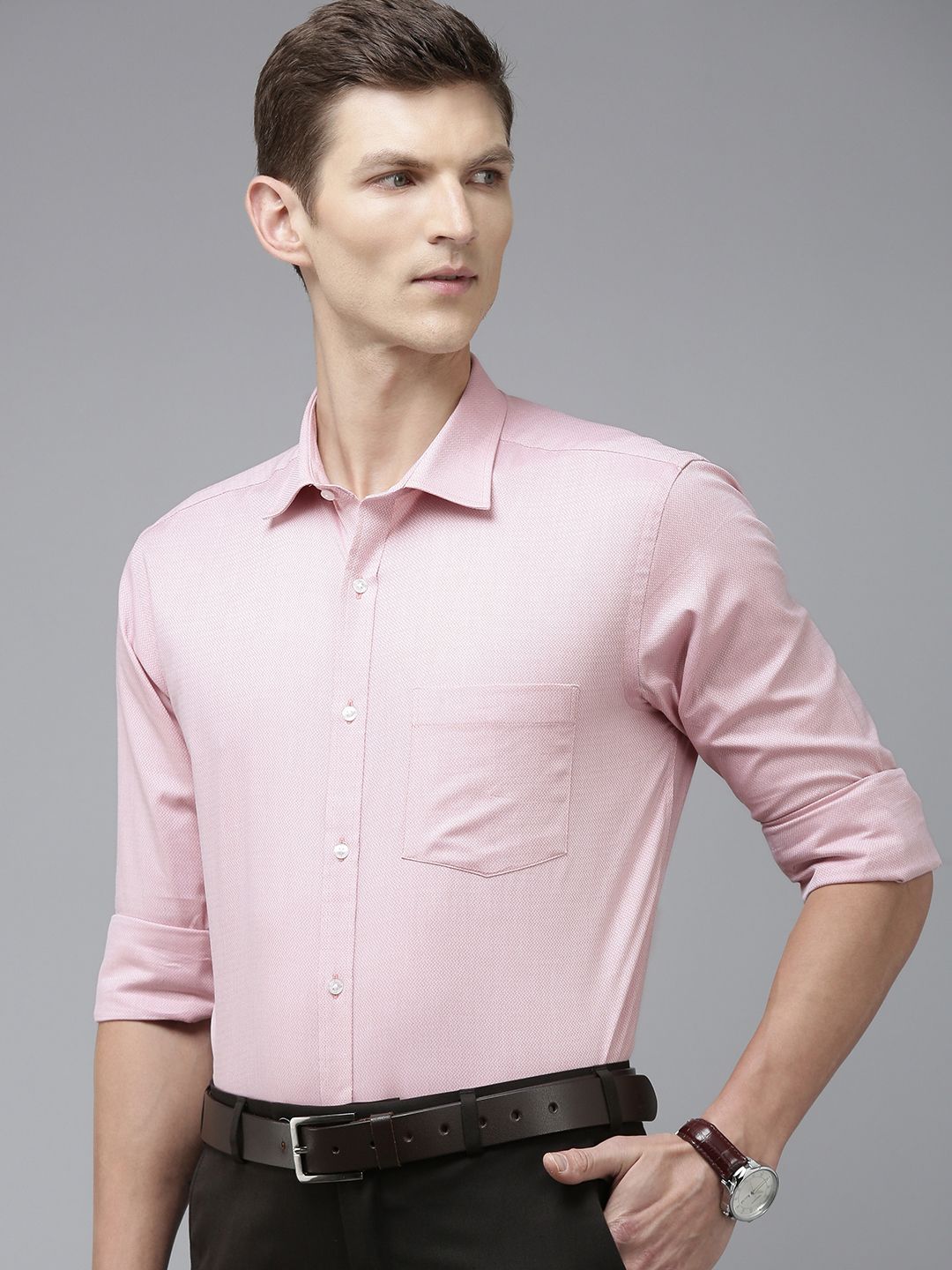 Park Avenue Men Pure Cotton Slim Fit Opaque Formal Shirt