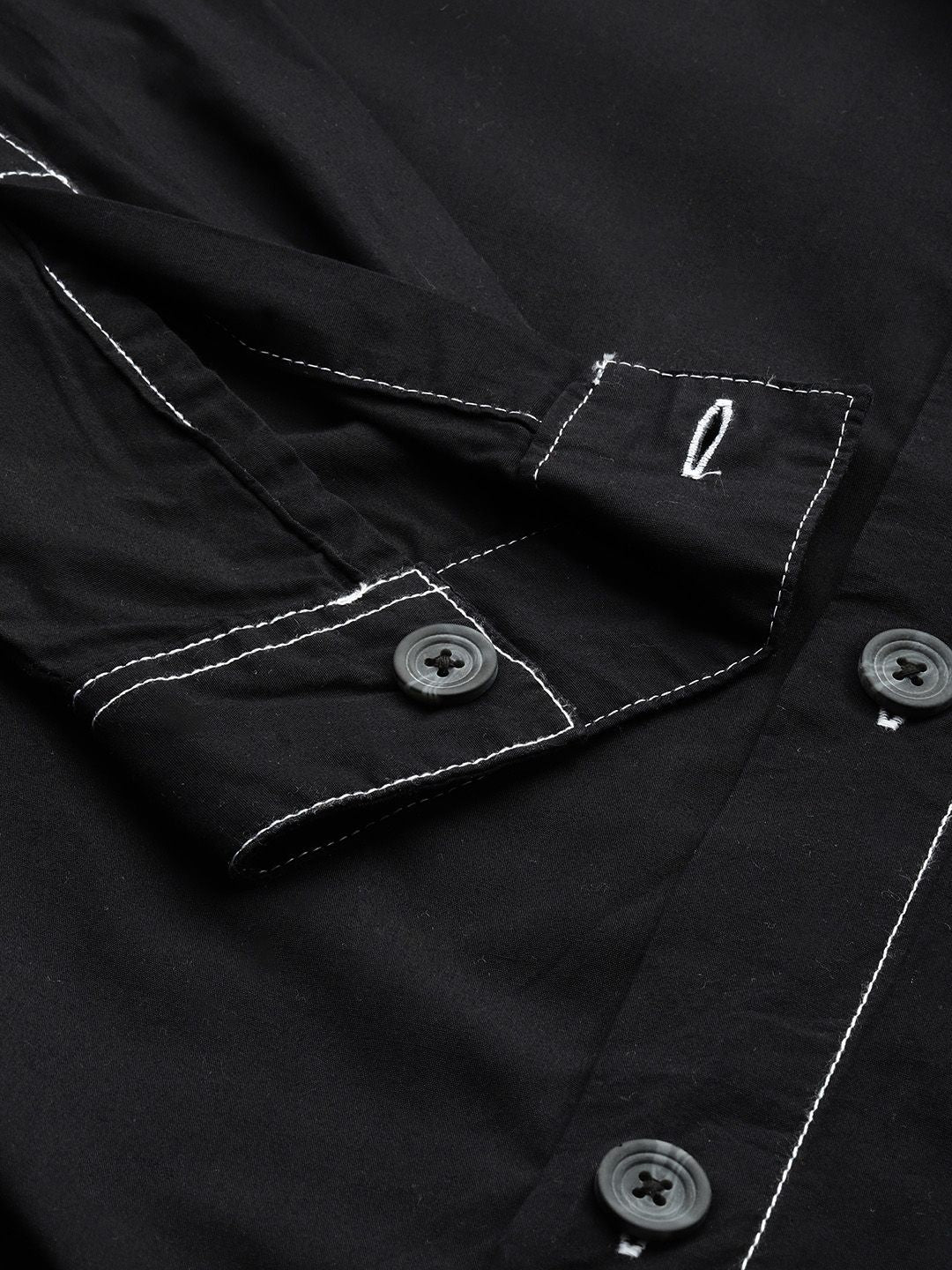 The Indian Garage Co Men Boxy Fit Solid Street Wear Utility Shirt