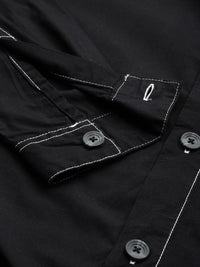 The Indian Garage Co Men Boxy Fit Solid Street Wear Utility Shirt