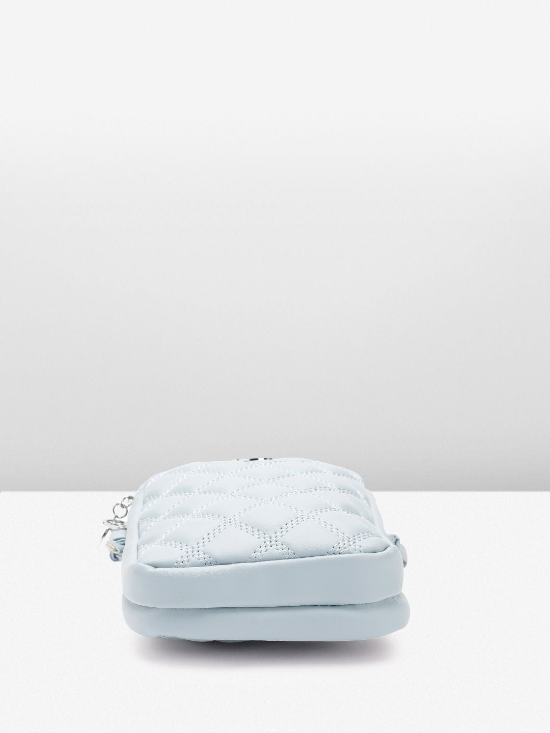 Lino Perros Women Geometric Textured Structured Sling Bag with Quilted Detail