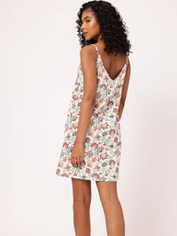 Dreamy Tropical Escape Shouldered With Style A-Line Mini Dress