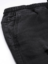 The Indian Garage Co Slim Fit Mildly Distressed Light Fade Stretchable Jogger Jeans