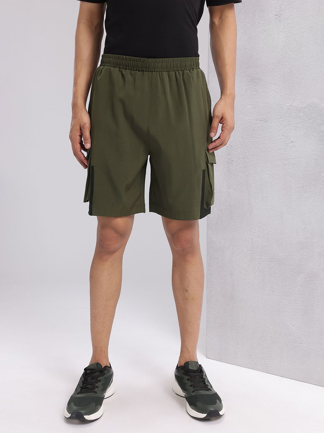 HRX by Hrithik Roshan Men Mid-Rise Cargo-Style Lifestyle Shorts