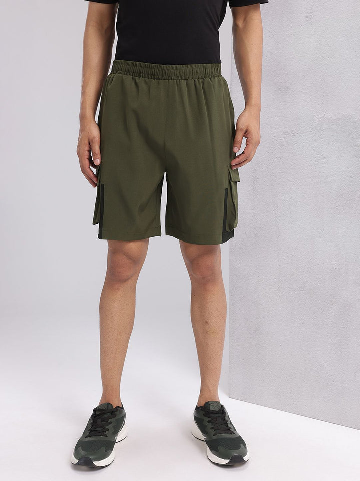 HRX by Hrithik Roshan Men Mid-Rise Cargo-Style Lifestyle Shorts