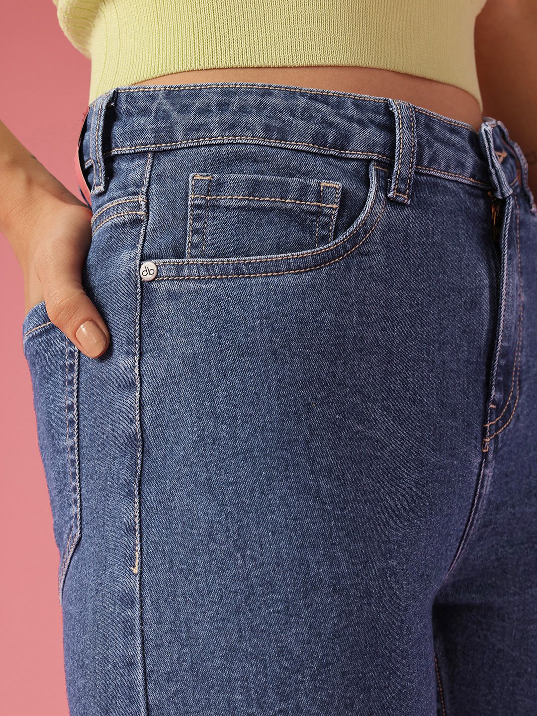 DressBerry Women Skinny Fit High-Rise Light Fade Stretchable Jeans