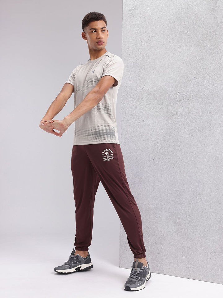 HRX by Hrithik Roshan Men Mid-Rise Typography Print Rapid-Dry Training Joggers