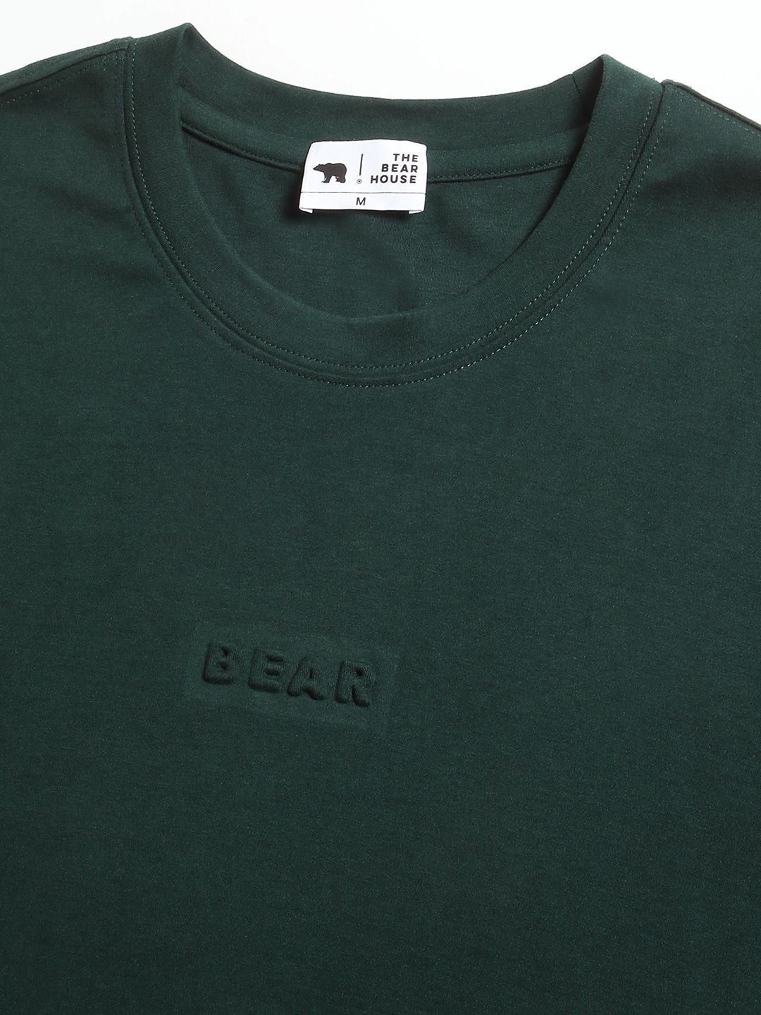 THE BEAR HOUSE Solid Slim Fit Casual T-shirt