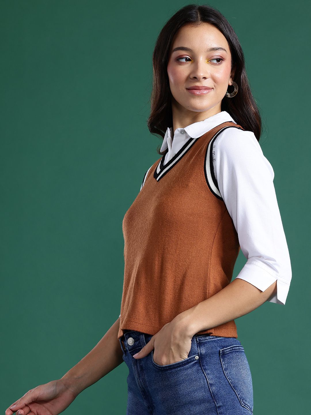 DressBerry Acrylic Sweater Vest