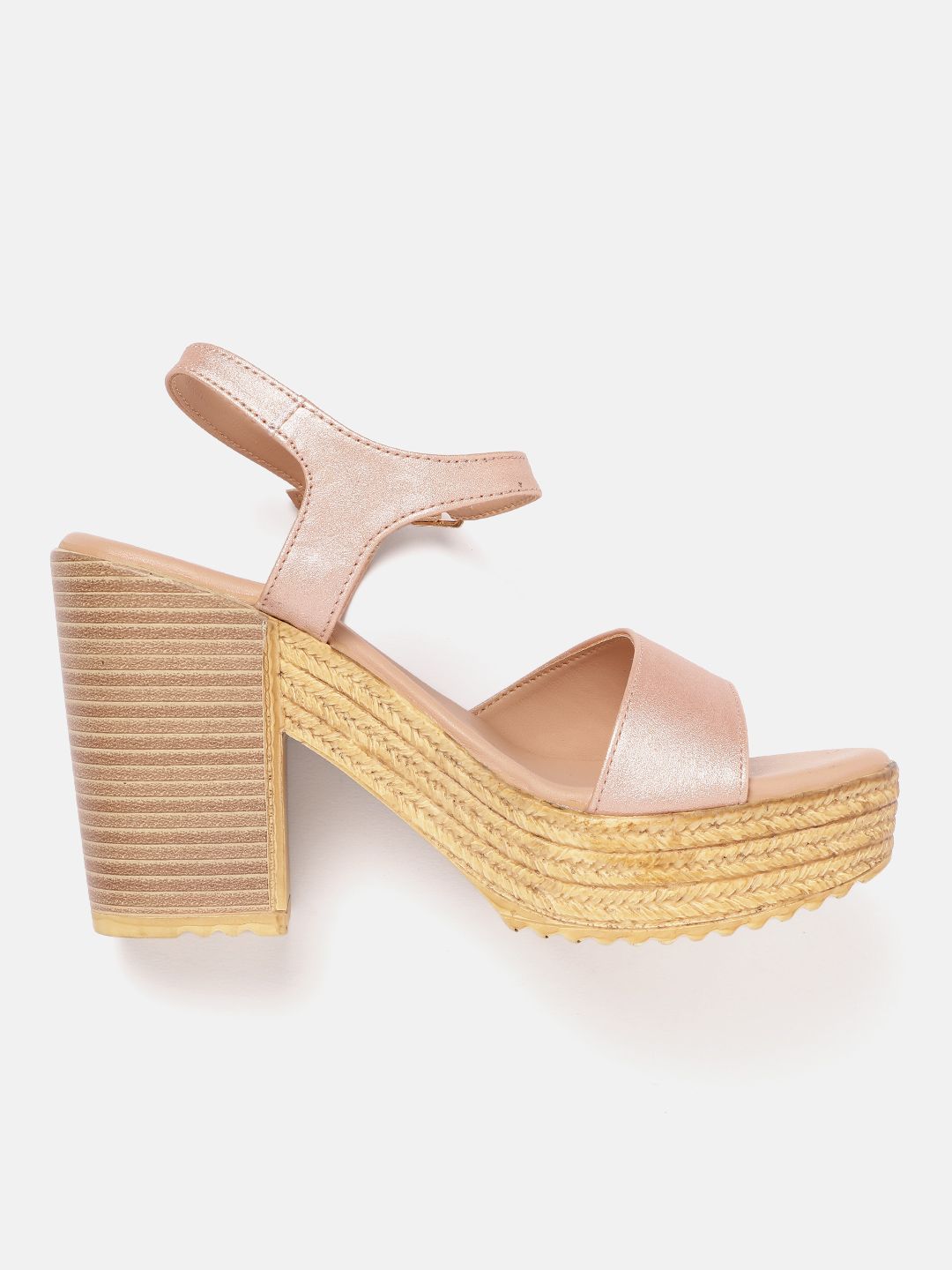 DressBerry Open Toe Block Heels