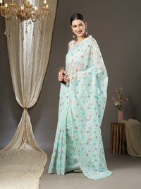 Saree mall Floral Emboidered Festive Sarees