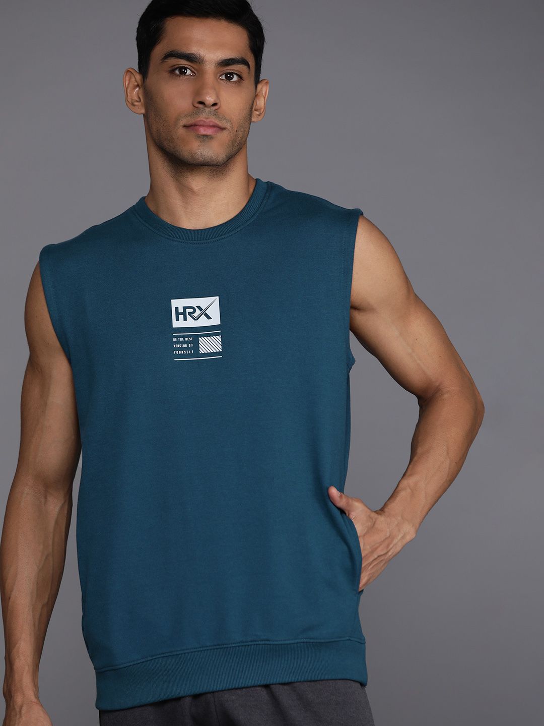 HRX by Hrithik Roshan Lifestyle Printed Sweatshirt