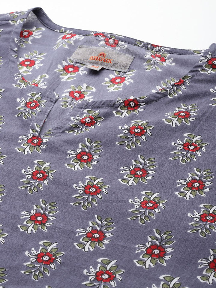 Anouk Men Ethnic Motifs Printed Pure Cotton Kurta