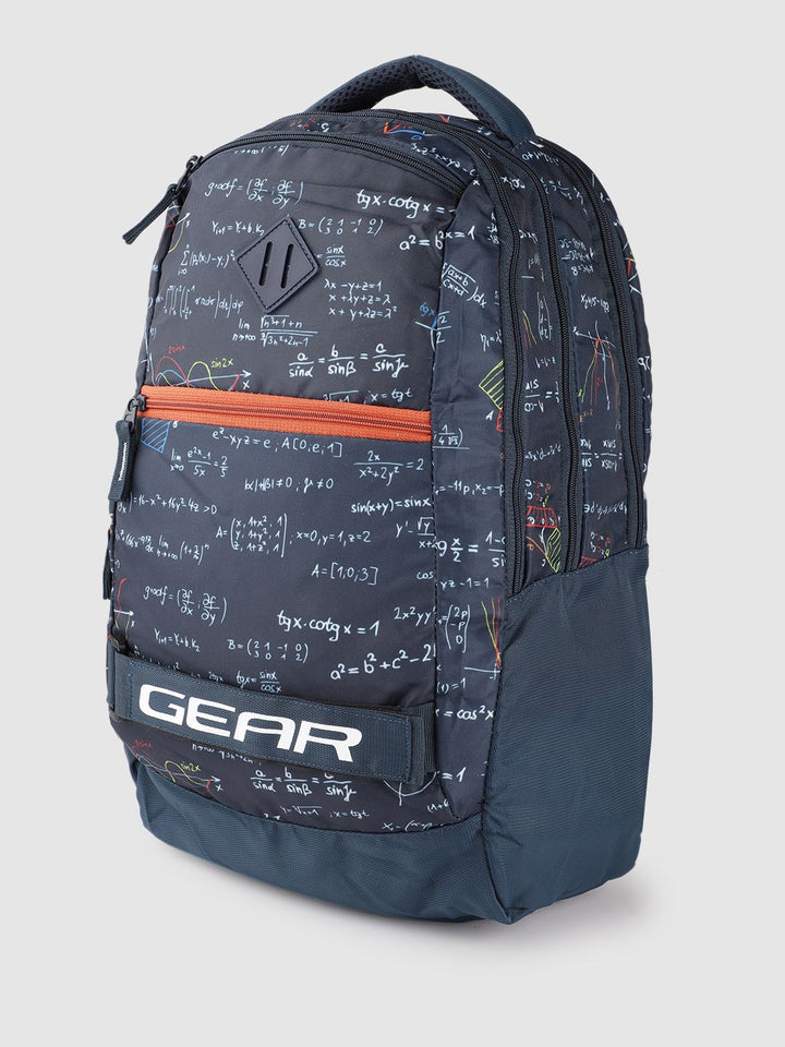 Gear Unisex Typography Printed Laptop Backpack 30L