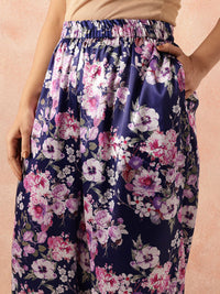 all about you Plus Size Floral Print Co-Ords With a Tie-ups Belt