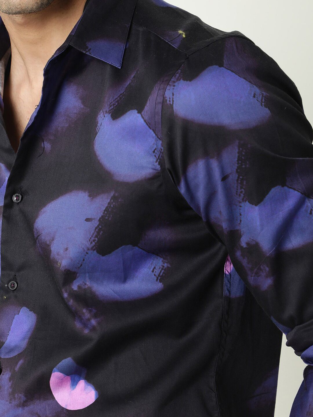RARE RABBIT Men Pure Cotton Toforo Slim Fit Floral Printed Shirt
