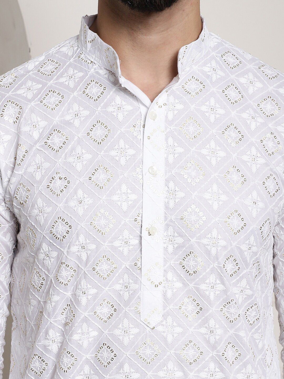 SOJANYA Printed Chikankari Kurta