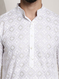 SOJANYA Printed Chikankari Kurta