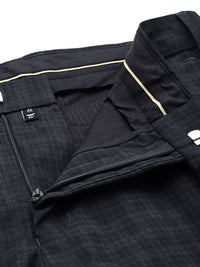 Park Avenue Men Checked Smart Fit Mid-Rise Formal Trousers