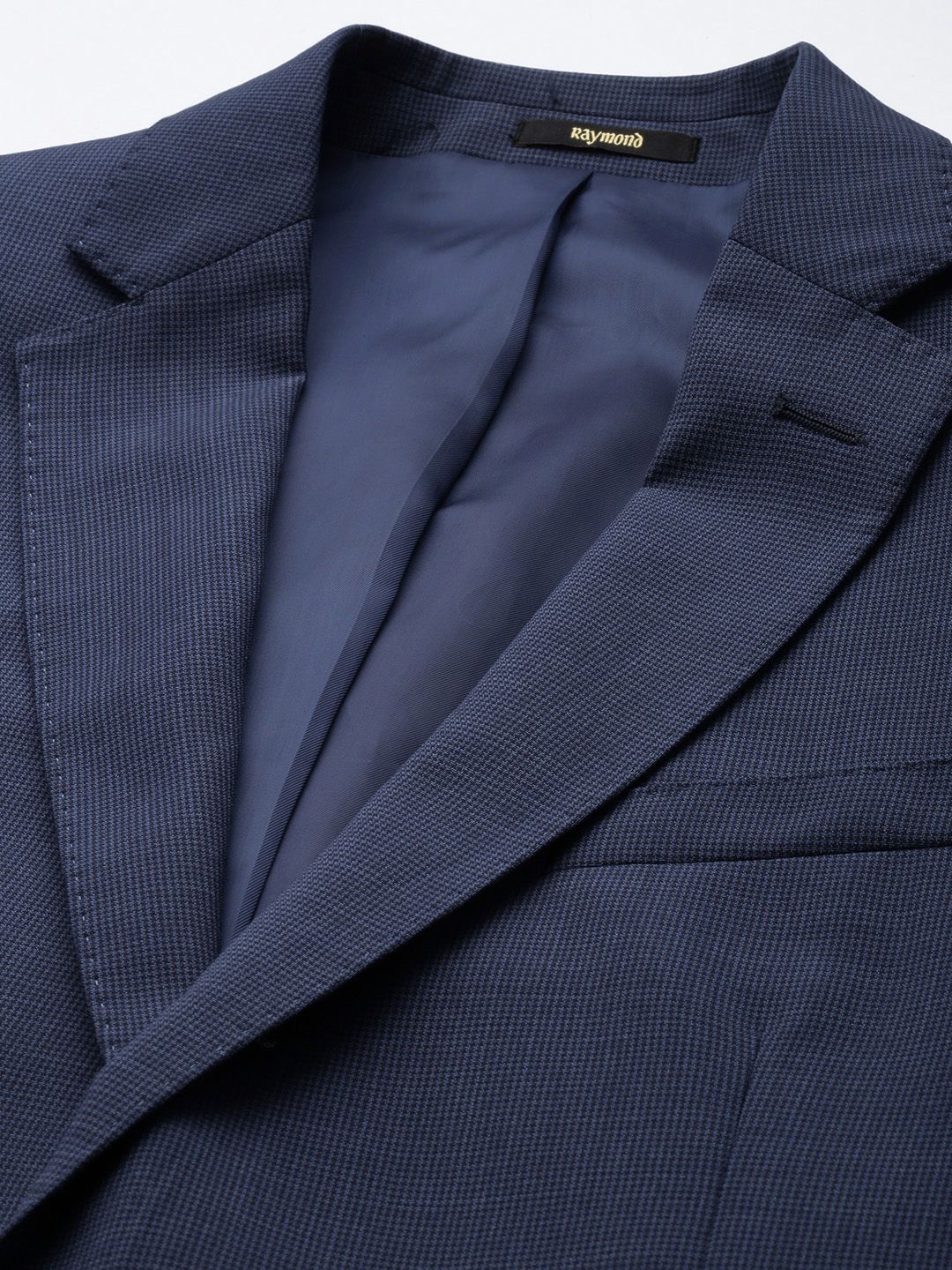Raymond Micro Checked Contemporary Fit Formal Blazer
