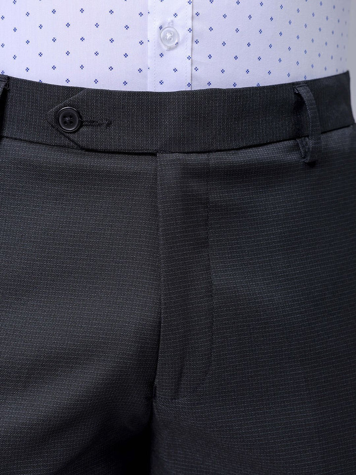 The Indian Garage Co. X Luxe Men Slim Fit  Checked Formal Trousers