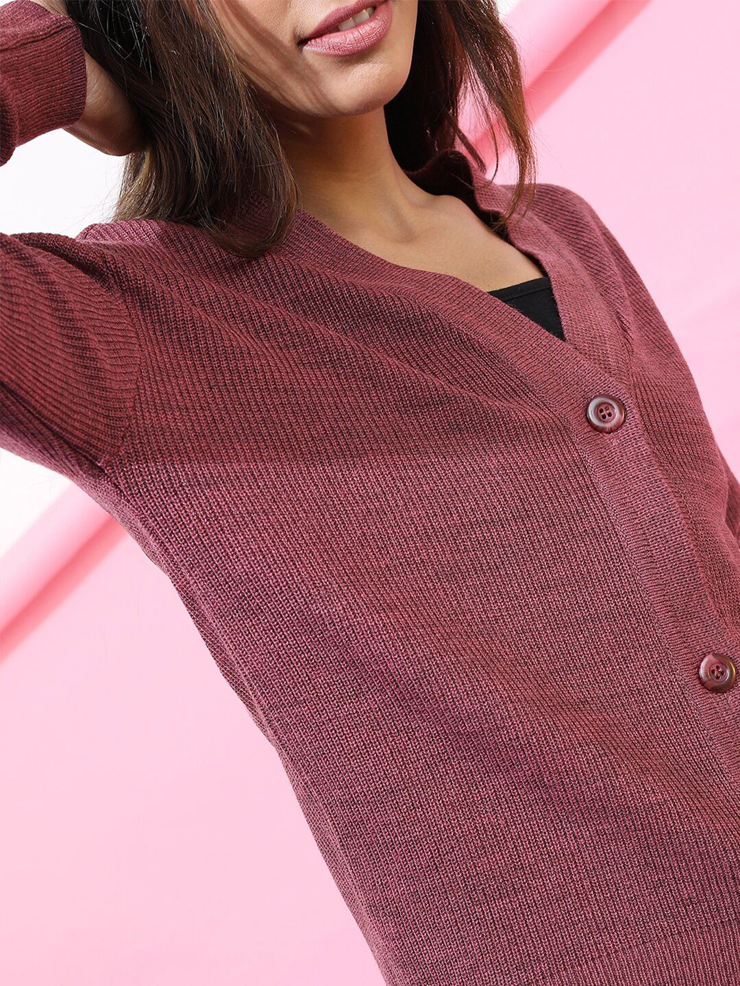 Tokyo Talkies Women Rust Cardigan