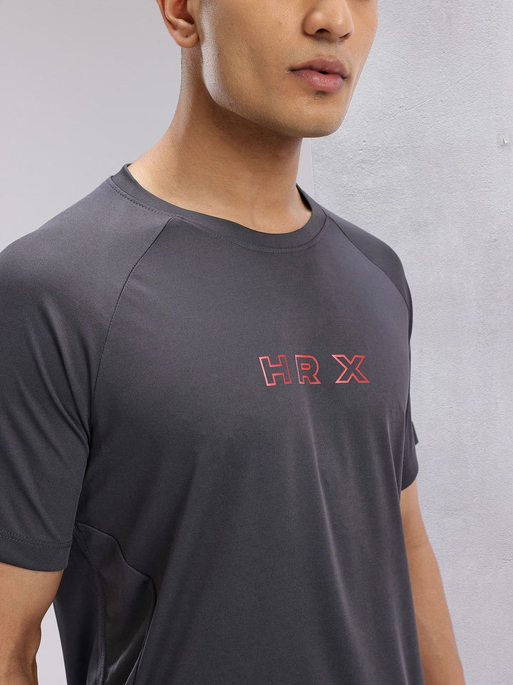 HRX by Hrithik Roshan Brand Logo Rapid-Dry Training T-shirt
