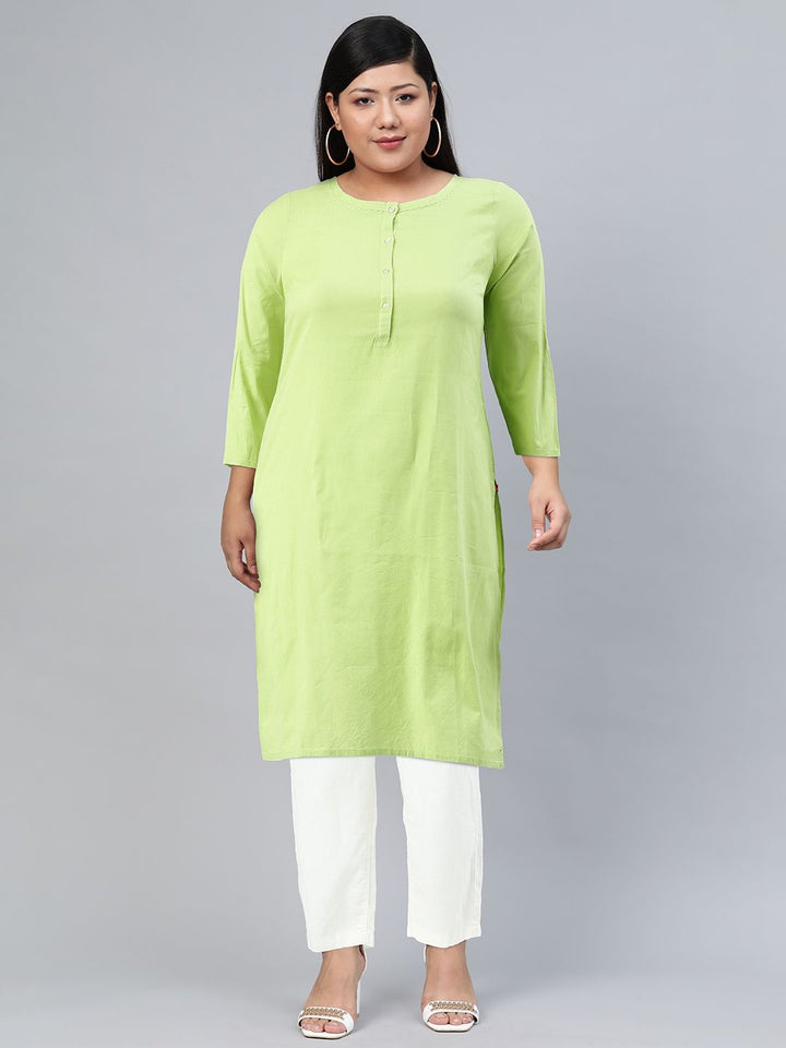W Women Straight Cotton Kurta