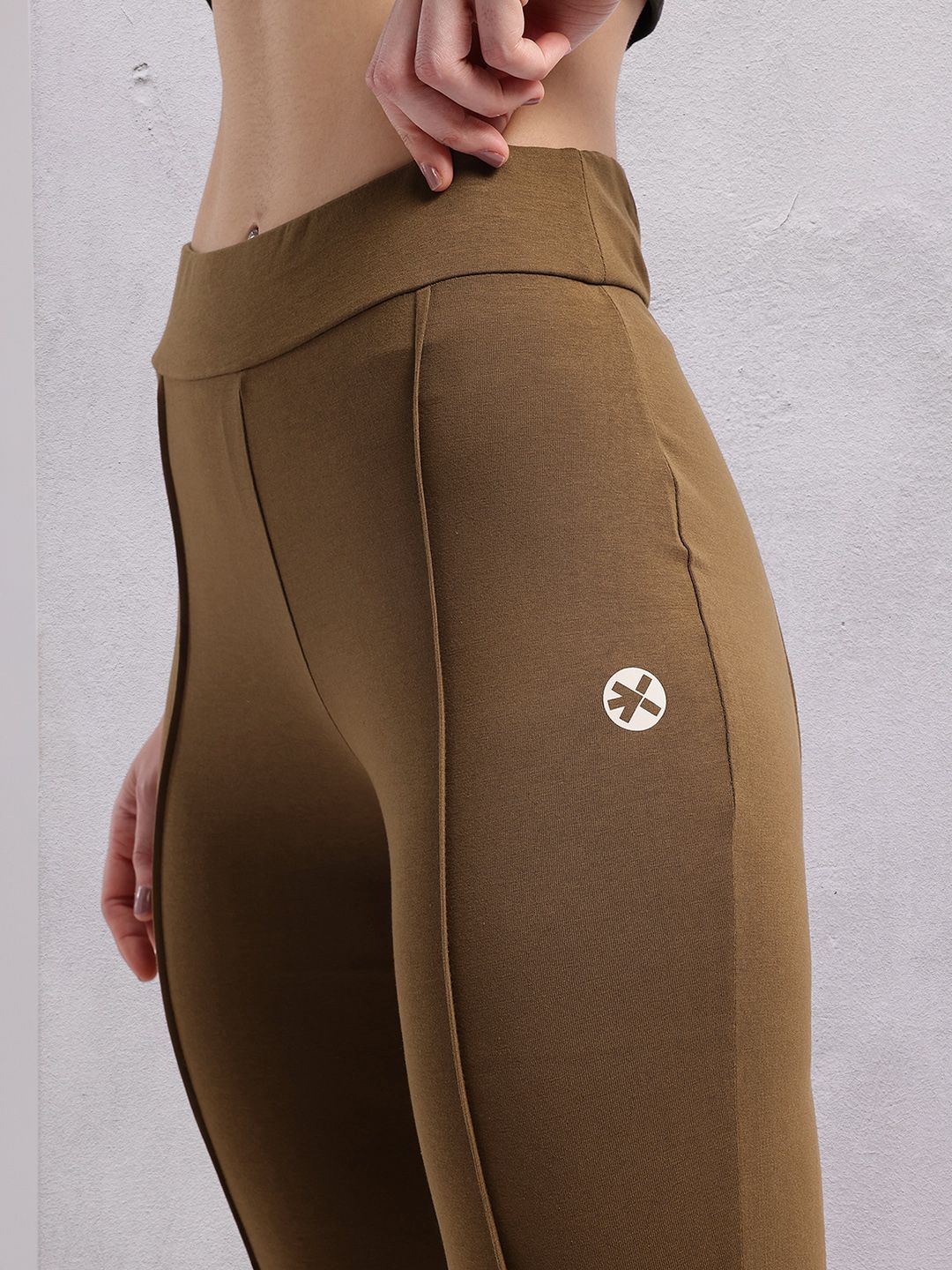 HRX by Hrithik Roshan Women Slit Hem Paneled Flared Yoga Track Pants