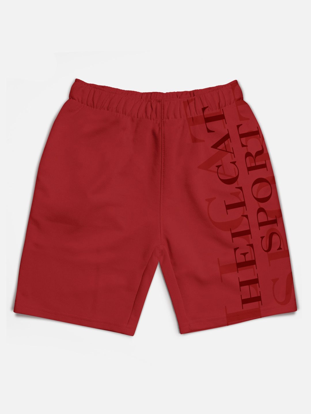 HELLCAT Boys Pack of 5 Typography Printed Cotton Mid-Rise Shorts