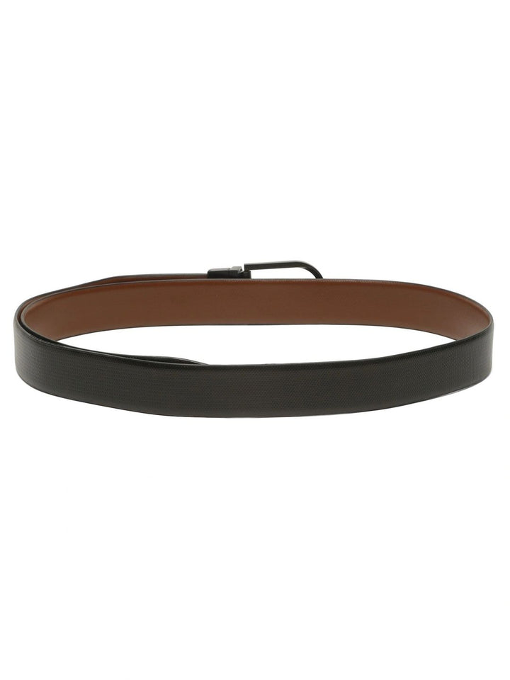 Teakwood Leathers Men Textured Leather Reversible Formal Belt