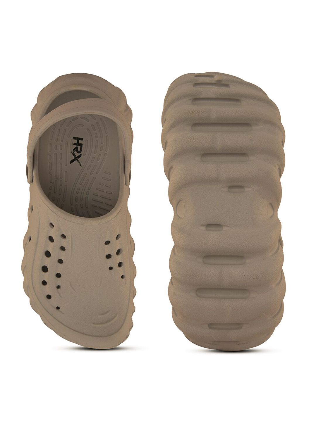 HRX by Hrithik Roshan Men Brown Self Design Clogs