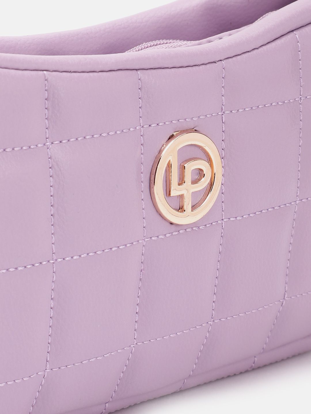 Lino Perros Geometric Textured Structured Shoulder Bag with Quilted Detail