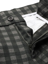 The Indian Garage Co. X Luxe Men Checked Slim Fit Trousers