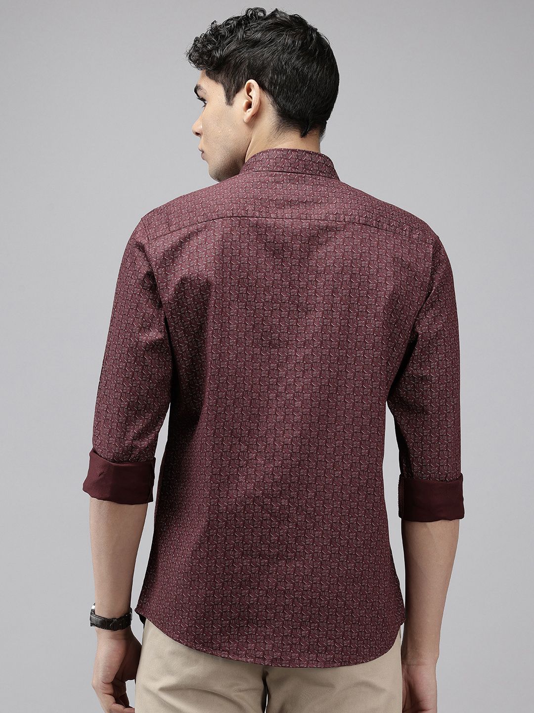 Park Avenue Pure Cotton Slim Fit Printed Casual Shirt