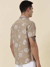 Thomas Scott Men Embroidered Regular Fit Casual Shirt