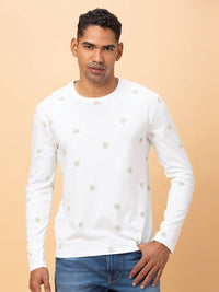 Being Human Men Printed Henley Neck T-shirt