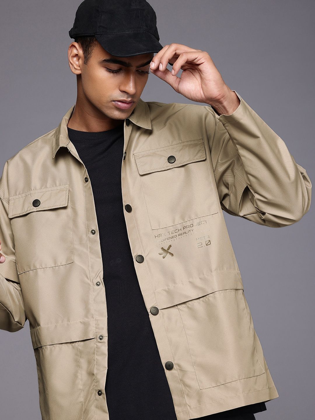 HRX by Hrithik Roshan Rapid-Dry NATURETHERAPY Outdoor Sporty Jacket