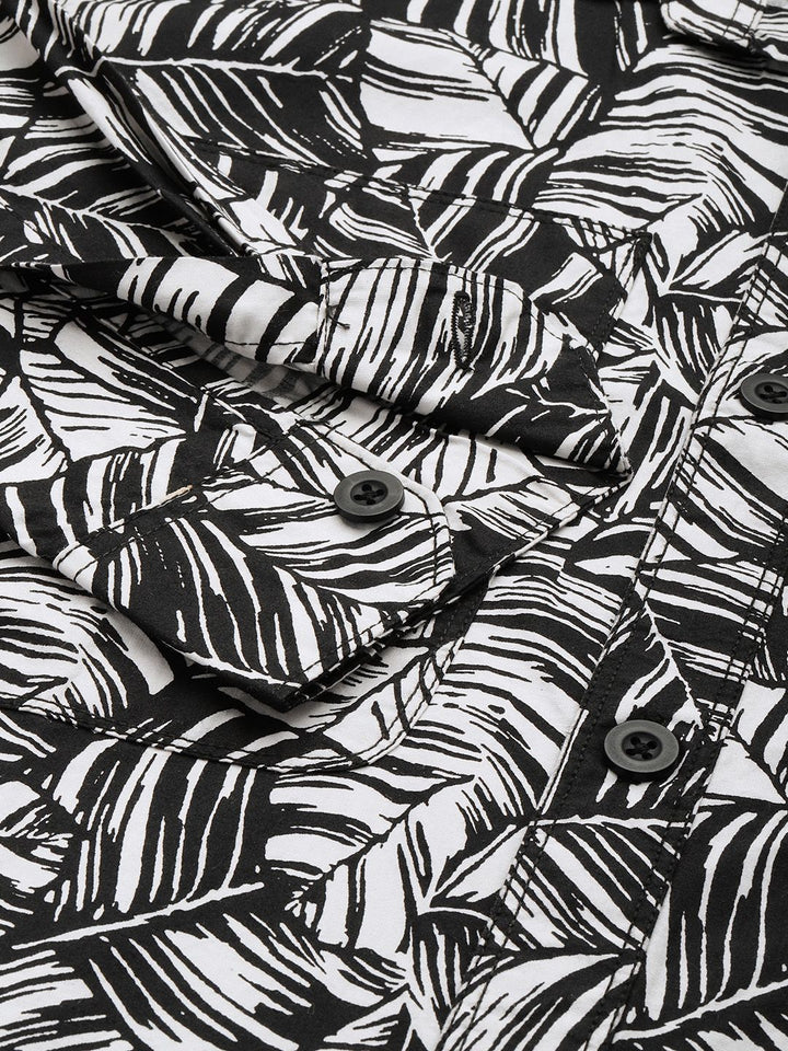 The Indian Garage Co Pure Cotton Tropical Printed Casual Shirt