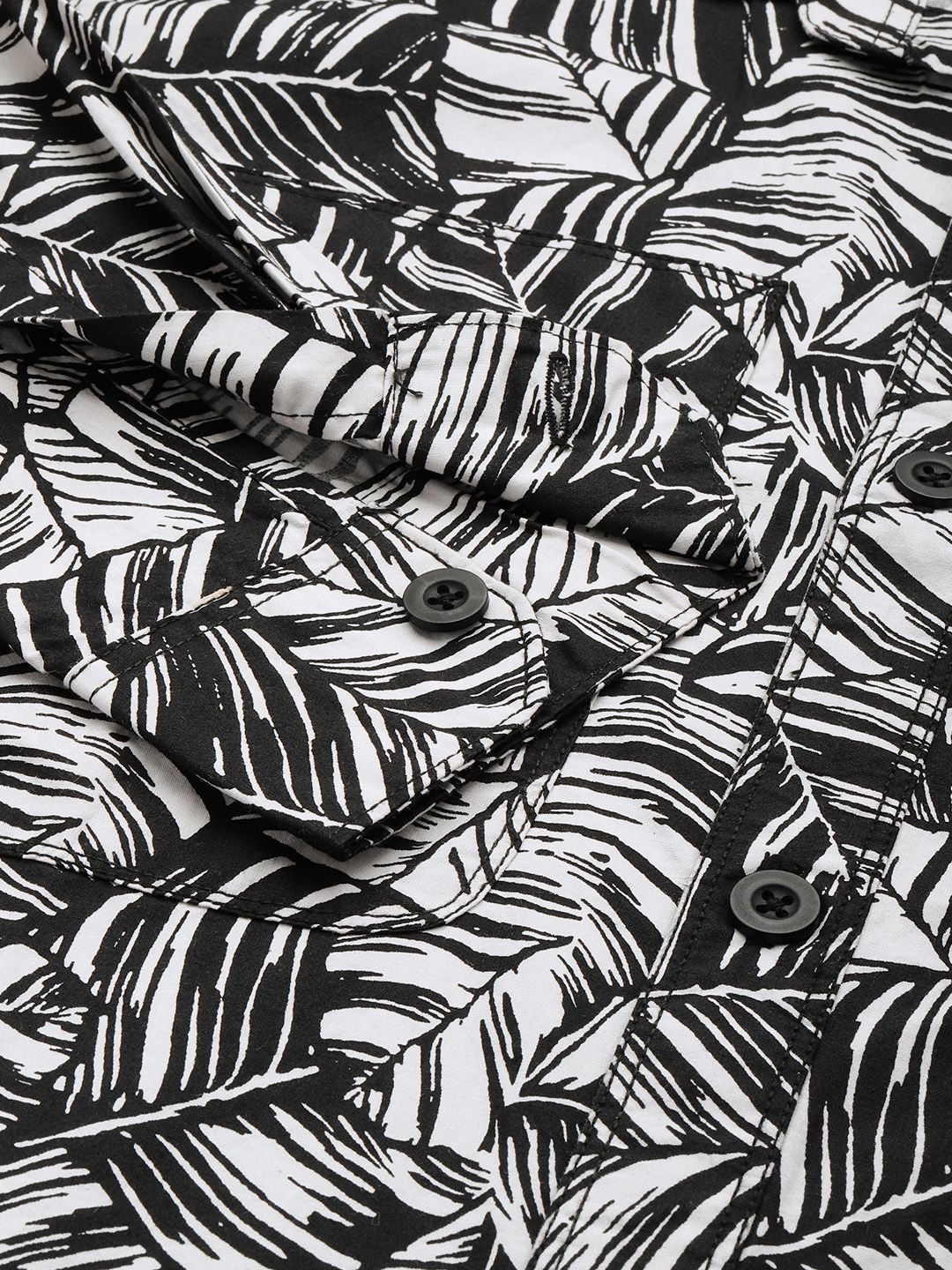 The Indian Garage Co Pure Cotton Tropical Printed Casual Shirt