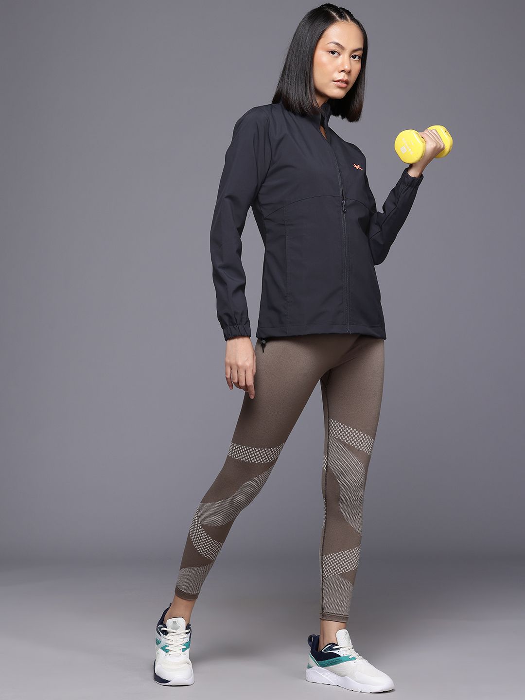 HRX by Hrithik Roshan Women Typography Printed Running Jacket