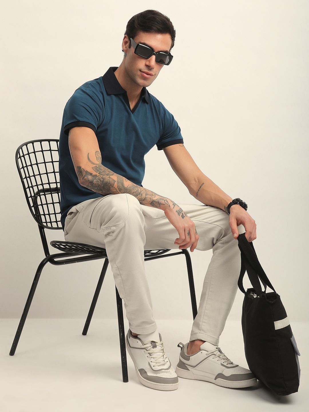 DILLINGER Men Short Sleeve Regular Fit Solid Polo Tshirt