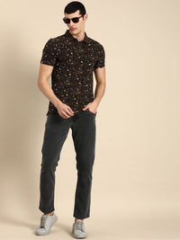 Being Human Clothing Men Printed Polo Collar Pure Cotton T-shirt