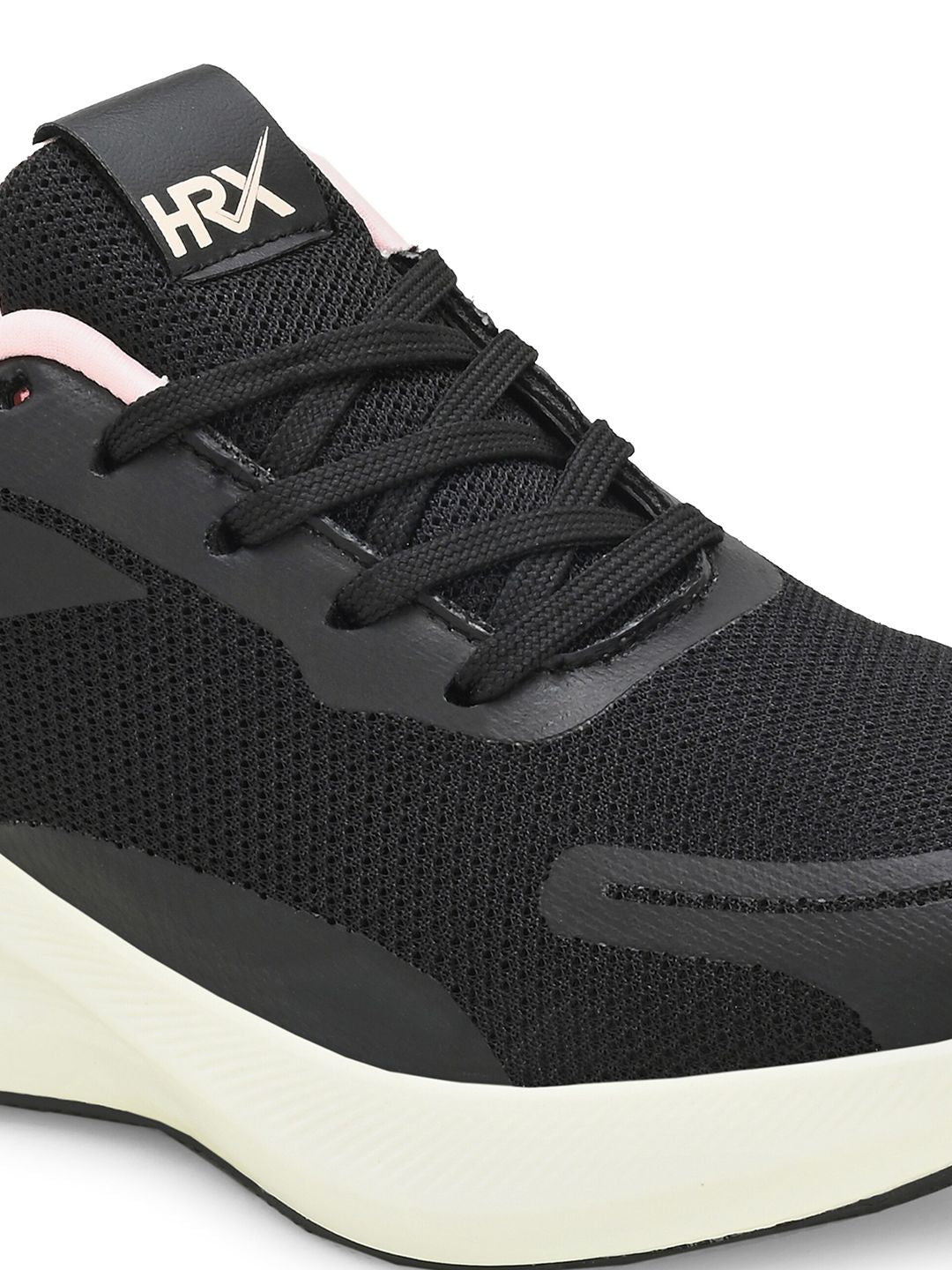HRX by Hrithik Roshan Women Black & Pink Memory Foam Mesh Running Shoes