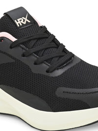 HRX by Hrithik Roshan Women Black & Pink Memory Foam Mesh Running Shoes